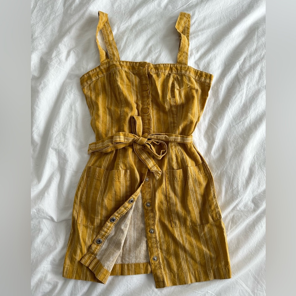 Linen Mini Dress (small) - Picture 2 of 4